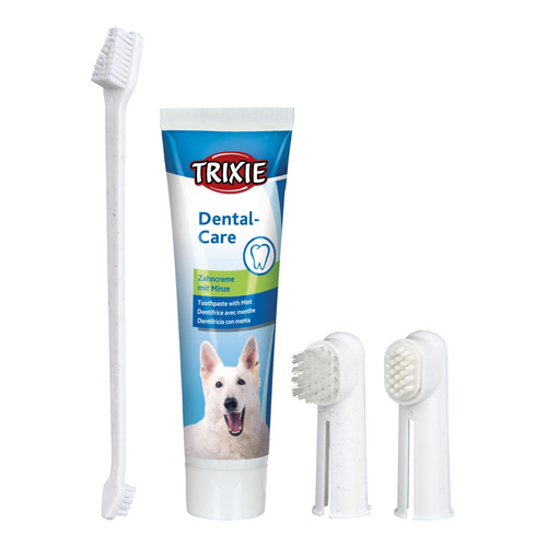 Trixie ZESTAW do MYCIA czyszczenia ZĘBÓW dla psa