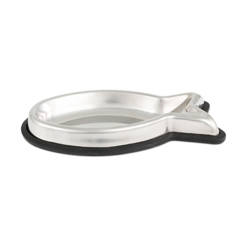 Barry King Miska, dla kota, kształt ryby, stal nierdzewna, 160ml, podstawka antypoślizgowa