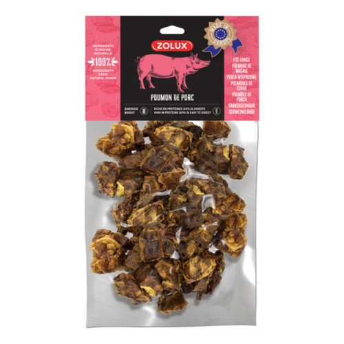 ZOLUX Przysmak naturalny dla psa Płuco wieprzowe 150 g