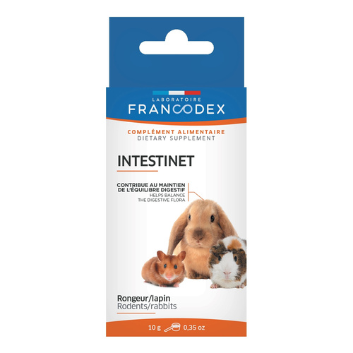 FRANCODEX Preparat dla gryzonia regulujący pracę jelit Intestinet 10 g