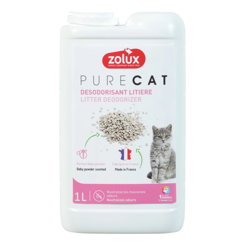 ZOLUX Dezodorant do żwirku PURECAT o zapachu talku 1 L