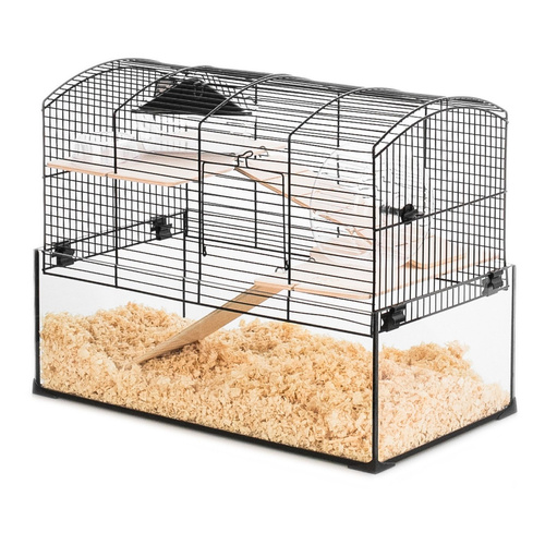 ZOLUX Klatka dla gryzoni i małych ssaków NEO PANAS szklana kuweta czarna