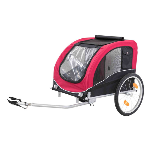 Trixie Przyczepa do roweru 60×57×80 cm czerwono/czarna