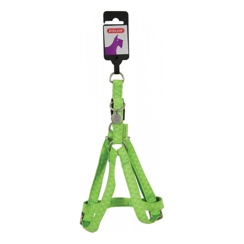 ZOLUX Szelki dla psa regulowane Mac Leather S 15 mm kol. seledynowy