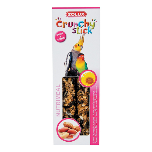 ZOLUX Kolba Crunchy Stick średnia papuga słonecznik orzech ziemny 115 g