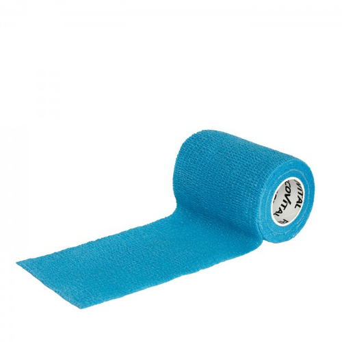 Bandaż kohezyjny samoprzylepny elastyczny niebieski 7,5 cm x 4,5 m