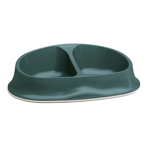 ZOLUX Miska podwójna dla psa i kota SMART 0,25 x 2 l kol. zielony