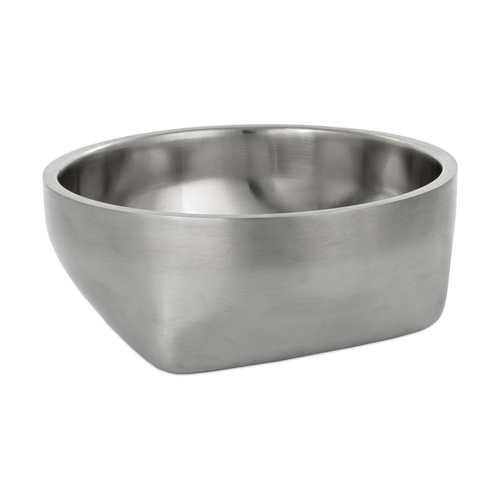 Barry King Miska podłużna, dla psa, stal nierdzewna,  z podwójnymi ściankami, 21cm