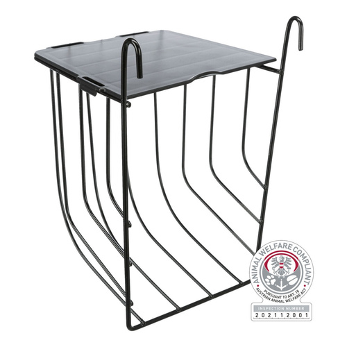 Trixie PAŚNIK na siano METALOWY z pokrywką 13x18cm