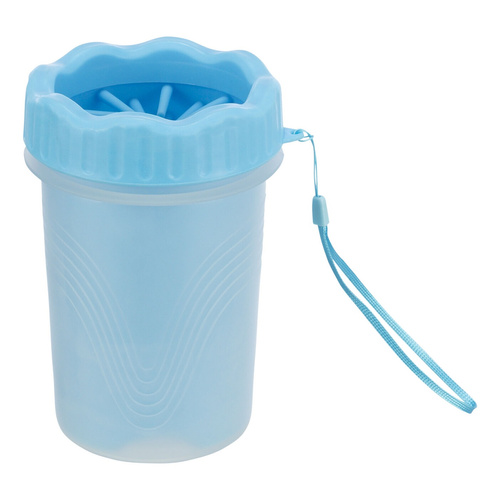 Trixie Czyścik do łap, dla psa, niebieski, silikon/PP, M-L, 10,8 x 15,5 cm