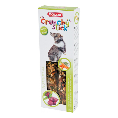 ZOLUX Kolba Crunchy Stick królik marchew/burak 115 g