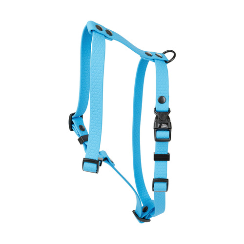 Barry King Szelki dla psa z wytrzymałej gumy, niebieskie, 16mm/30-60cm