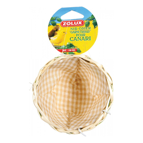 ZOLUX Gniazdo wiklinowe dla kanarka obszyte tkaniną