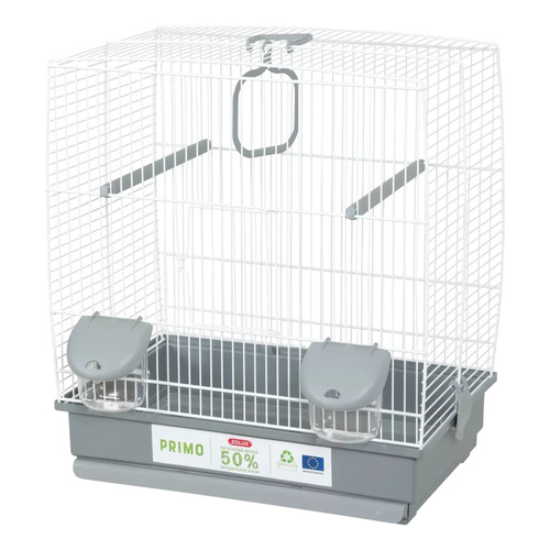 ZOLUX Klatka dla ptaków PRIMO CARLA 40 cm, kol. szary/biały