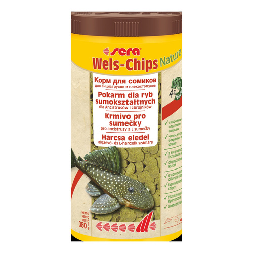 Sera Catfish Chips Nature 1.000 ml - pokarm dla bocji i ryb sumokształtnych