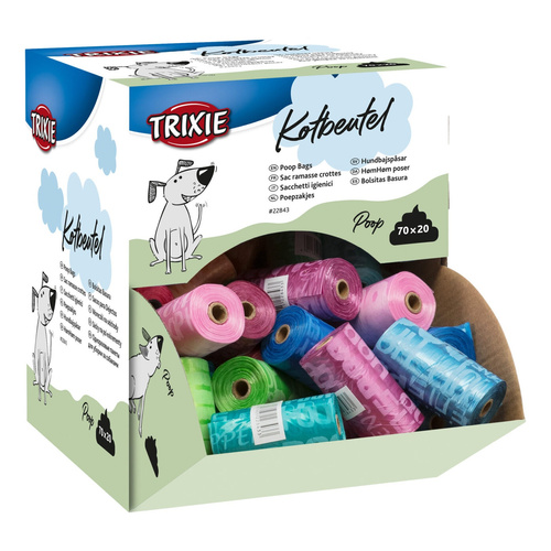 TRIXIE TOREBKI NA PSIE ODCHODY - KOLOROWE  1400SZT