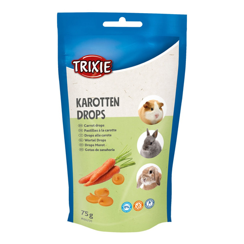 Trixie Dropsy dla gryzoni o smaku marchewki 75g
