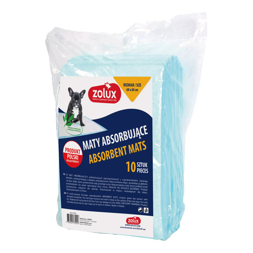 ZOLUX Podkłady higieniczne dla psa do nauki czystości 60 x 60 cm - 10 sztuk