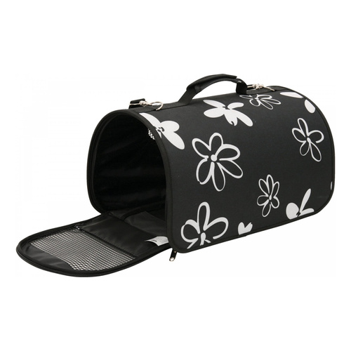 Zolux Torba transportowa dla psa i kota FLOWER średnia czarna