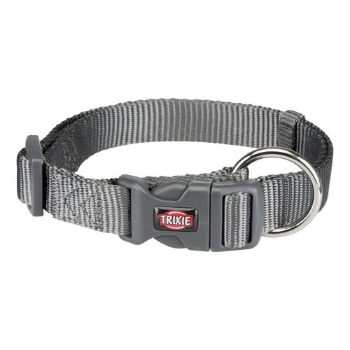 Trixie Obroża Premium, M-L: 35-55 cm/20 mm, grafit
