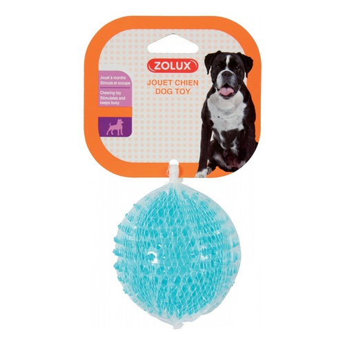 ZOLUX Zabawka dla psa piłka z kolcami TPR POP 8 cm kol. turkusowy