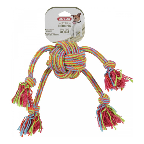 ZOLUX Zabawka sznurowa dla psa ośmiornica kolorowa 43 cm