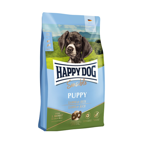 Happy Dog Sensible Puppy, sucha karma, dla szczeniąt, 1-6 miesięcy, jagnięcina/ryż, 1 kg