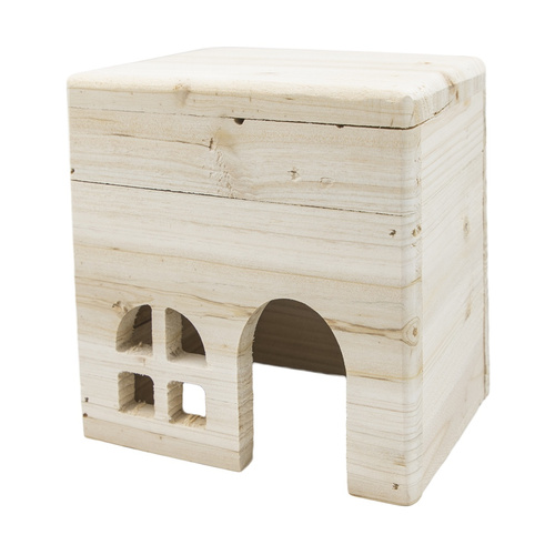 Panama Pet Domek dla gryzoni, jasne drewno, 15x12x15cm