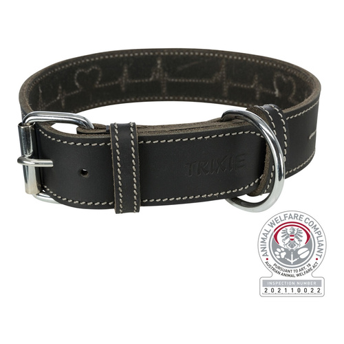 Trixie Rustic Heartbeat obroża dla psa skóra 47-55