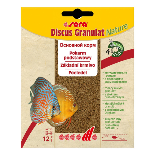 Sera Discus Granules Nature - saszetka 12 g granulat - pokarm dla pielęgnic