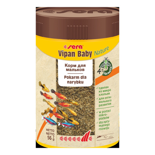 Sera Vipan Baby Nature 100 ml płatki - pokarm wspierający wzrost