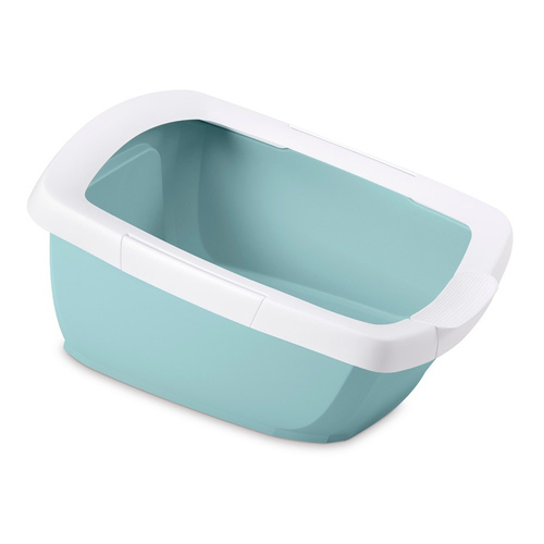 IMAC Funny kuweta dla kota biało/turkusowa 62x495x33 cm