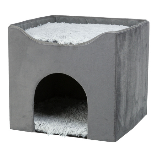 Trixie Harvey, legowisko zaknięte, dla psa/kota, szare/biało-czarne, 38 x 38 x 38 cm