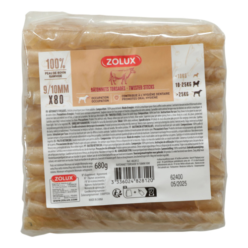 ZOLUX Przysmak dla psa Skręcany kabanosik 9/10mm x 80
