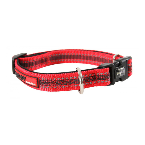 Zolux Obroża dla psa regulowana MOOV 25 mm kol. czerwony