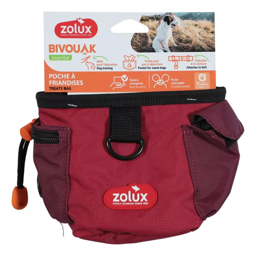 ZOLUX Saszetka na przysmaki dla psa BIVOUAK czerwona