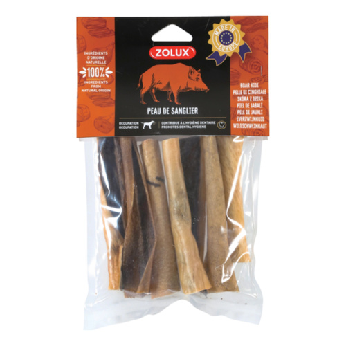 Zolux Przysmak naturalny dla psa Skóra z dzika 15 cm 200 g