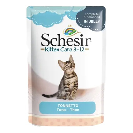 Schesir Kitten Care 3-12 karma mokra dla kociąt tuńczyk 85 g