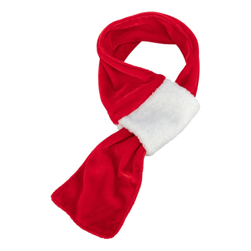 Trixie Xmas Szalik świąteczny dla psa biało/czerwony plusz 70cm