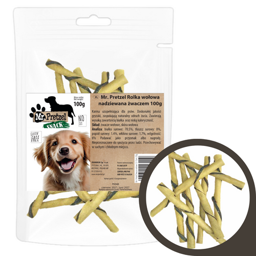 Mr. Pretzel Rolka wołowa nadziewana żwaczem 100g