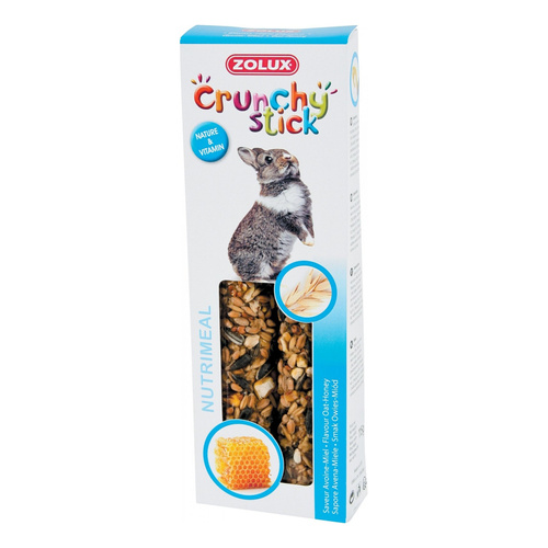 ZOLUX Kolba Crunchy Stick królik owies/miód 115 g