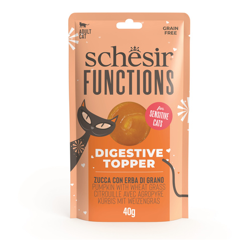 Schesir Functions sumplement dla kota dynia i trawa pszeniczna 40 g wspomaga trawienie