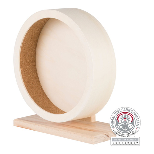 Trixie Drewniany kołowrotek dla gryzoni 21cm