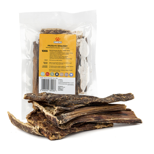 ONERS przełyk wołowy płaski 15cm 100g