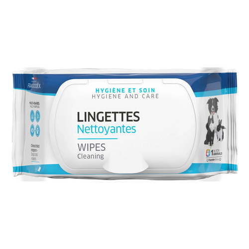 FRANCODEX Chusteczki do czyszczenia oczu, uszu, łap dla zwierząt 30 szt.