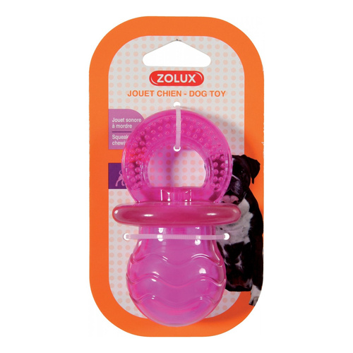 ZOLUX Zabawka dla psa smoczek TPR POP 10 cm kol. różowy