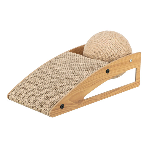 Trixie Drapak rampa z piłką, dla kota, karton/mdf, 40 x 17 x 20 cm