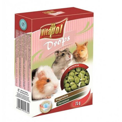 Vitapol DROPSY dla gryzoni WARZYWNE 75g