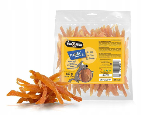 Hau&Miau Miękkie paski z KURCZAKA 1kg