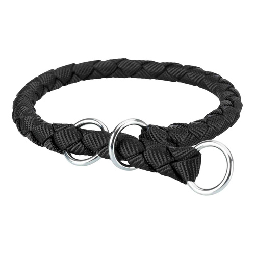 Trixie Obroża zaciskowa Cavo, M-L: 43-51 cm/o 18 mm, czarna